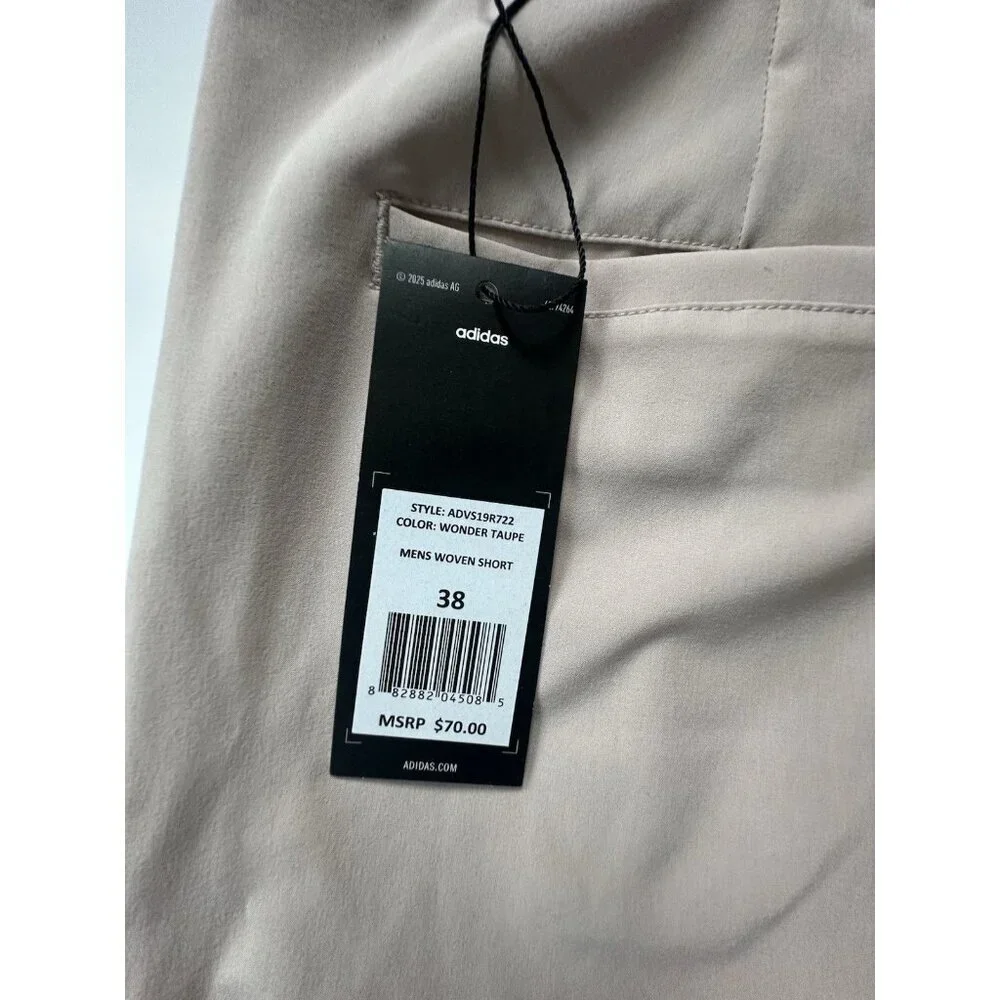 NWT ADIDAS Men’s Ultimate 365 Golf Woven 10 In Shorts‎ Wonder Taupe SZ 38 $70.00